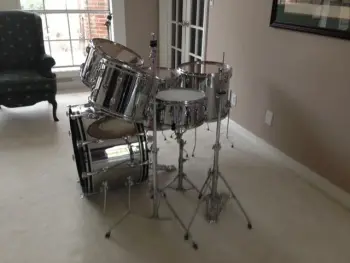 1977 chrome over wood 6-piece Slingerland kit