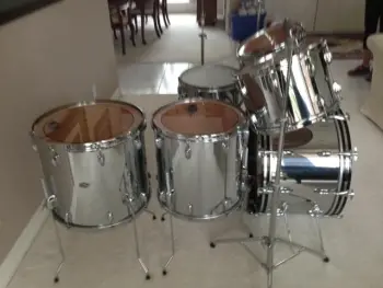 1977 chrome over wood 6-piece Slingerland kit