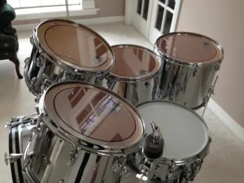 1977 chrome over wood 6-piece Slingerland kit