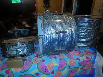 1965 Ludwig Blue Sky Pearl Set