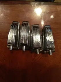 vintage ludwig parts - lugs, dbl tom holder, spur mounts, etc