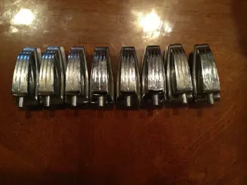 vintage ludwig parts - lugs, dbl tom holder, spur mounts, etc