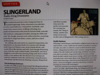 Radio King article in Modern Drummer Magazine