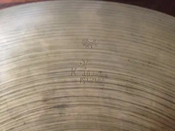 Late 50s/60s Turkish Zildjian K 14 Inch Hi Hat Cymbal/20 In A Sizzle