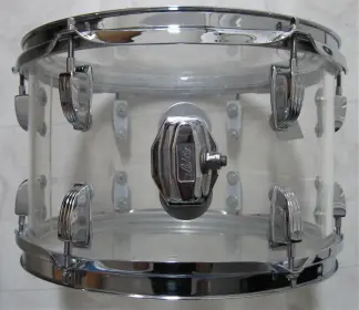 Ludwig Clear Vistalite 8x12 tom (1976)