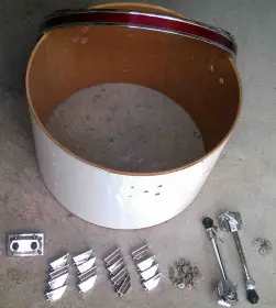 Pearl bass drum hardware parts, International Series, 80's