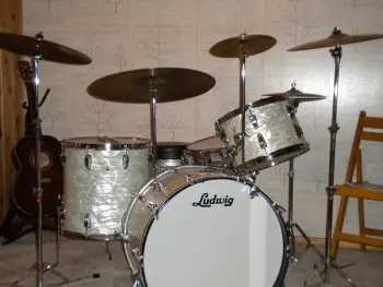 Bass drum cymbal mounts.
