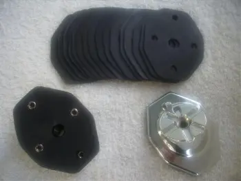 Ludwig BD spur brackets with rubber backing gaskets...