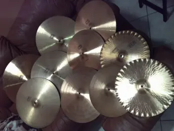 1970's Paiste BLACK LABEL Cymbals for sale