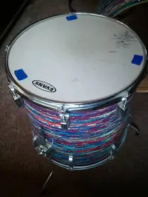 1969 Vintage Ludwig Super Classic Psychedelic Red 22 x 13 x 16