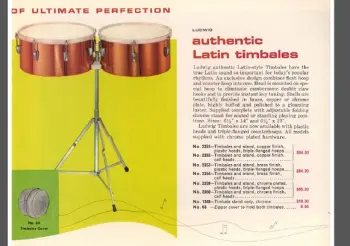Mid 60's Ludwig timbales stand