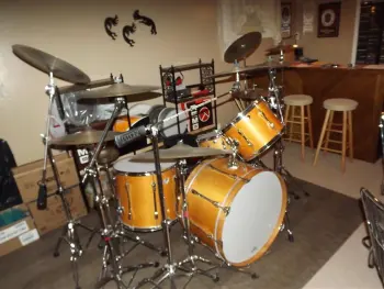 Newest Acquistion - 70`s Ludwig Mach 4 Thermglass Maple Kit