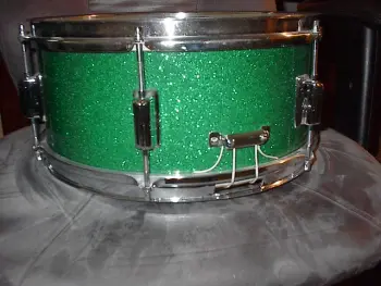 Rogers Luxor snare, 6.5x14&quot;, green sparkle