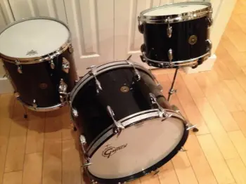 Gretsch 20,12,14 -58ish Black Nitron 3-ply Bass