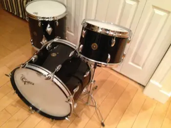 Gretsch 20,12,14 -58ish Black Nitron 3-ply Bass