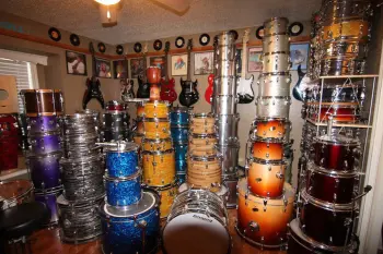 How do you display your drums?