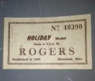 Rogers Holiday (1960's) - Information inquiry