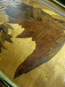 1920s LUDWIG &amp; LUDWIG No. 223 12X17 GOLD PLATED/CUSTOM MARQUETRY ONE-OFF SEPARAT