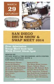 Drum Show in San Diego this weekend March 29