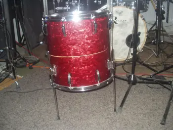 Method to repair small splits in bass drum wrap?