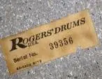 Rogers Script logo drums