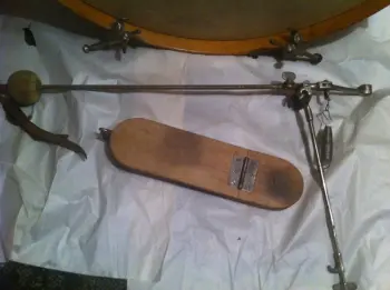 Collection of very old bass drum pedals, make? Value?