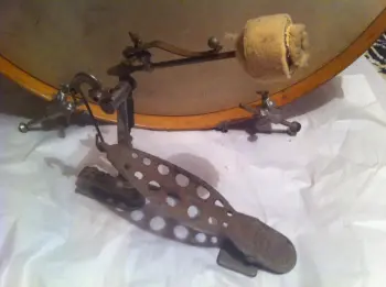 Collection of very old bass drum pedals, make? Value?