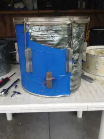 Sky Blue Pearl Adhesive Removal