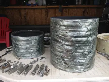 Sky Blue Pearl Adhesive Removal