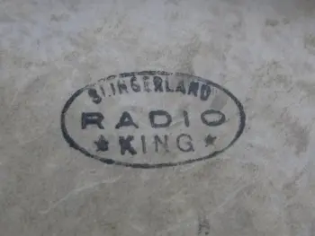 Late 40's Early 50's Radio King Bass Drum Logo