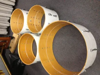 Ludwig Marching Bass sawed in half!