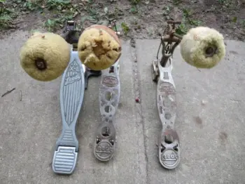 Vintage Leedy and also Ludwig foot pedals...