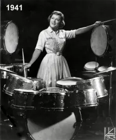1939 Female Big Band Drummer Viola Smith