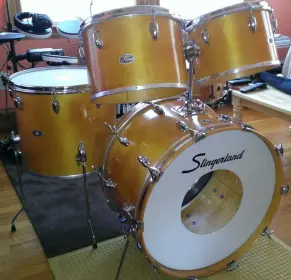 1970's Slingerland Concert Tom Kit Natural Finish