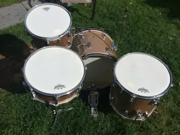 1966 Ludwig Downbeat 12/14/20 w matching Jazz Fest snare, Champagne Sparkle - AMAZING
