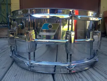 BONHAM! - Vintage 70's Ludwig B/O Badge 6.5" x 14" Supraphonic Snare Drum