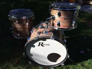 *RARE FINISH* Vintage Rogers Drum set, original Pink Oyster wrap!