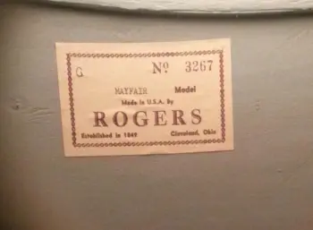 Late 50's/Early 60's Rogers Blue/Silver Duco Kit
