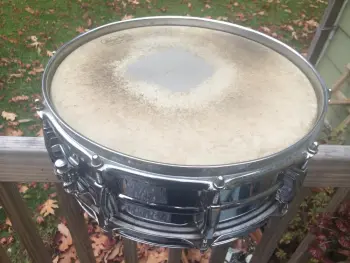 RARE COB Ludwig early 60's Pre-Serial Chrome-Over-Brass Surpaphonic snare drum!