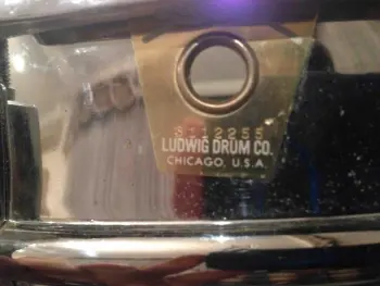 Ludwig Blue Vistalite Year Identification