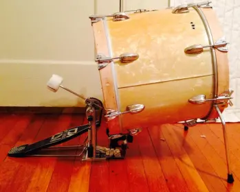 SLINGERLAND 15x12 BASS DRUM CONVERT &amp;&amp; CUSTOM KICK DRUM RISER@!!@