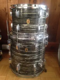 60's ludwig 14&quot; x 14&quot; black oyster pearl floor tom, 100% original... trade for?