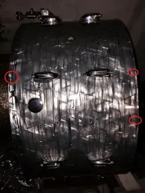 Seen these? Gretsch RB - Pin Holes in wrap near edge for each lug