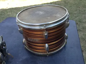 Vintage Pearl kit wrapped in tiger eye