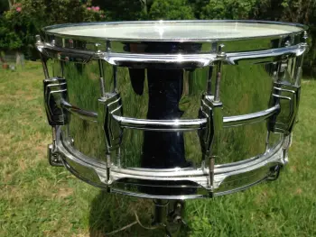 RARE Vintage Ludwig PRE-SERIAL keystone badge 6.5" x 14" Supraphonic snare drum!