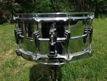 RARE Vintage Ludwig PRE-SERIAL keystone badge 6.5" x 14" Supraphonic snare drum!