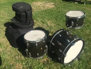 SUPER RARE 60's Pre-Serial Ludwig BLACK GALAXY Downbeat kit 12/14/20