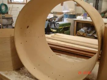 Mahogany veneer job