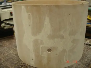 Mahogany veneer job