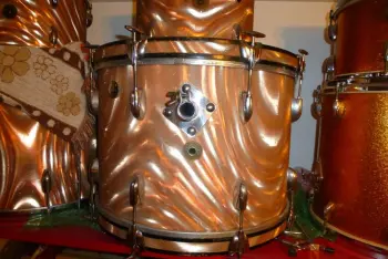 Sunset Satin Flame drums